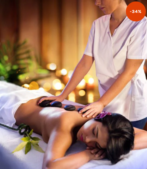 MASAZH ME GURE TE NGROHTE -HOT STONE MASSAGE