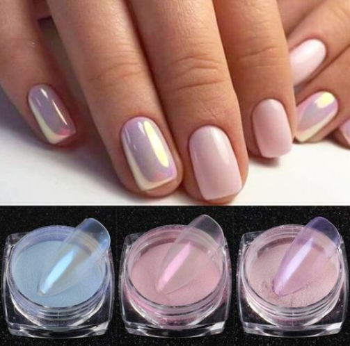 PASQYRE ,FRENCH ,OMBRE - MIRROR EFFECT, FRENCH, OMBRE